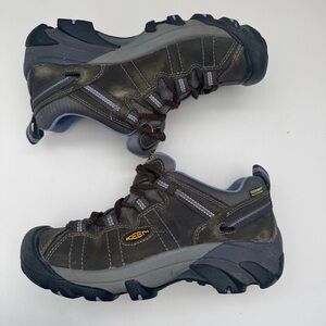 KEEN Targhee II Hiking Shoes Women's 8.5 Brown and Gray Trail Boots 1013181